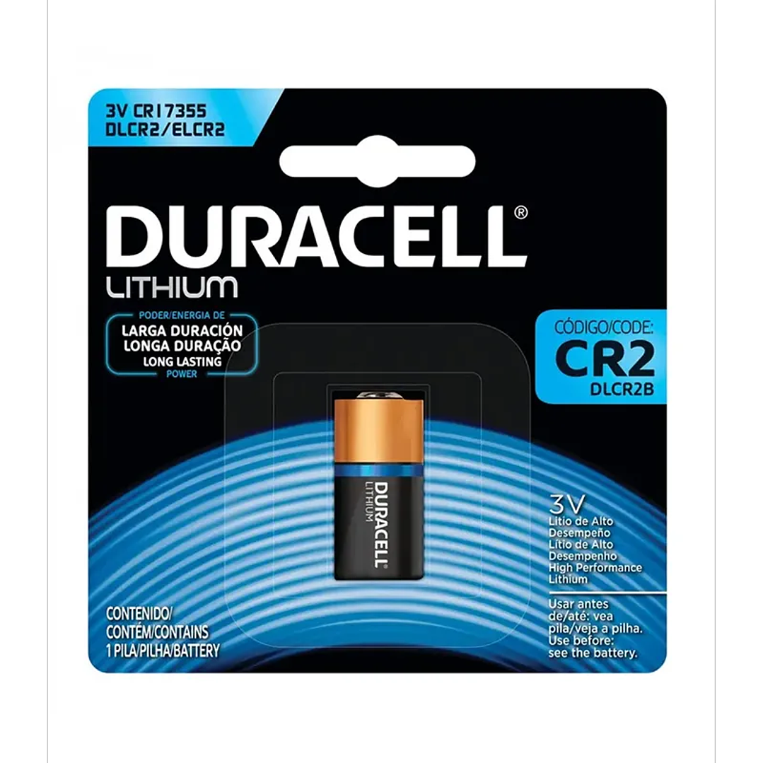 Pilas Especiales de Litio Duracell CR2 DCLR2B 2