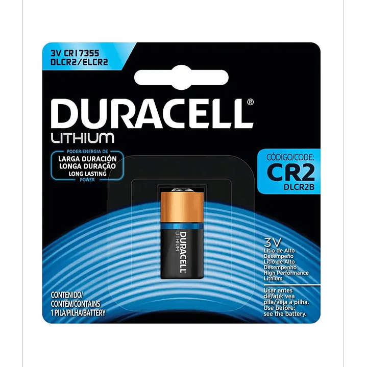 Pilas Especiales de Litio Duracell CR2 DCLR2B 2