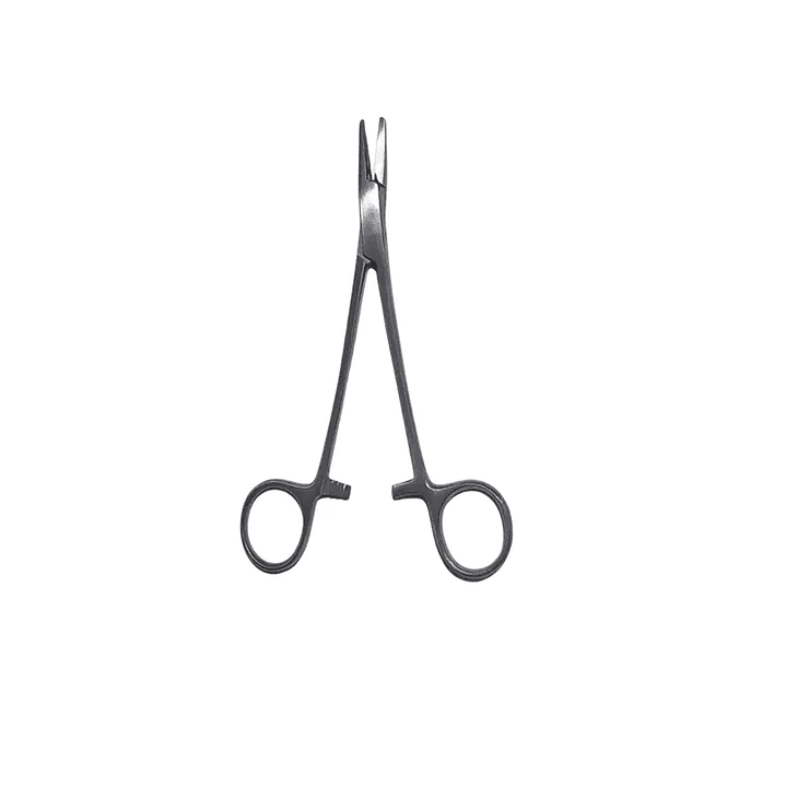 TIJERA PORTA AGUJA ACERO 14 CM 2