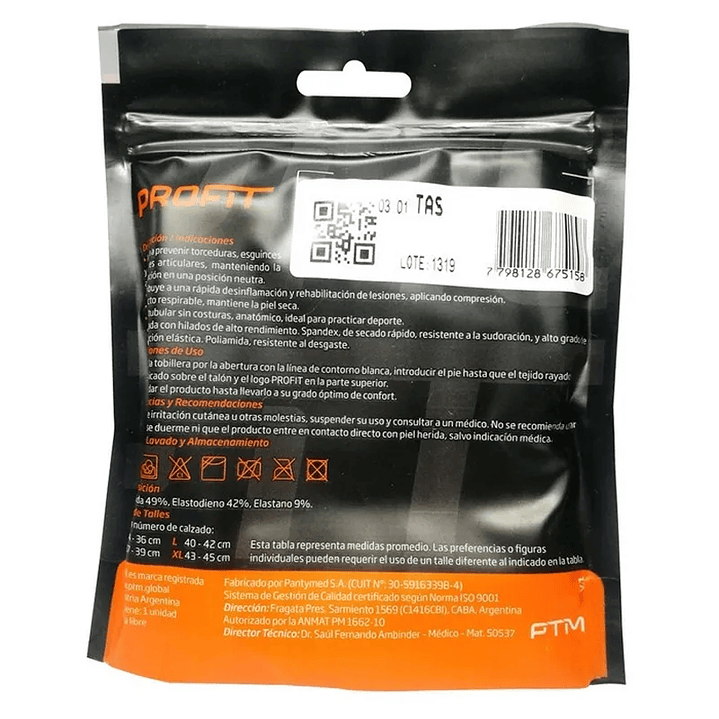 PTM Profit - Tobillera Air Sport -Tallas 2