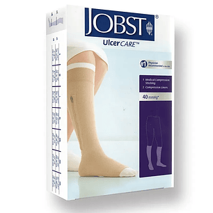 Calceta Ulcercare 40 mmHg C/Cierre Color Beige Jobst
