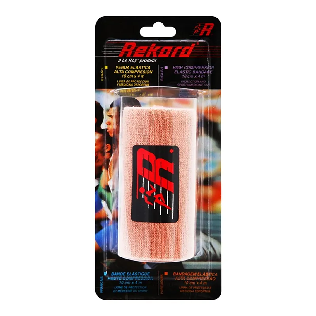 Venda Elástica de Alta Compresión 10 cm x 4 mt - Rekord 1