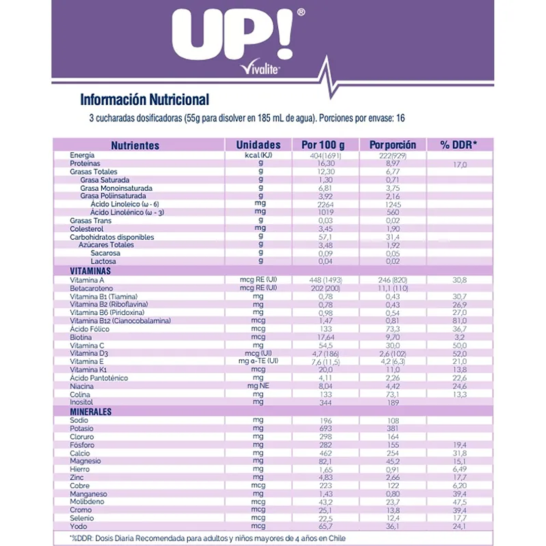 Vivalite Up! — Suplemento Alimentario — Sabores — 900 gr 4