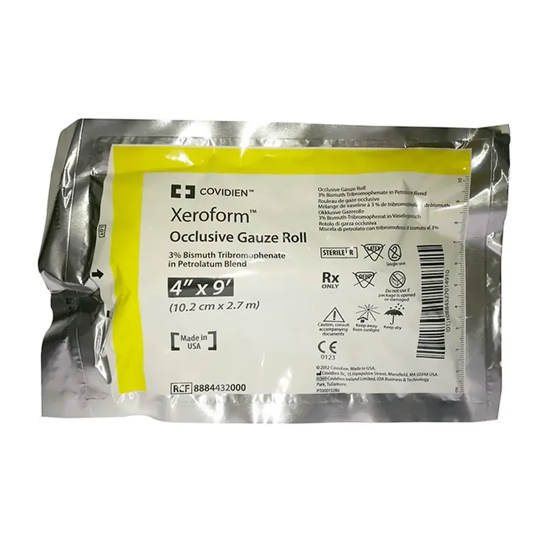 Apósito Oclusivo Xeroform — 10.2 cm x 2.7 m — COVIDIEN — REF.8884432000 4