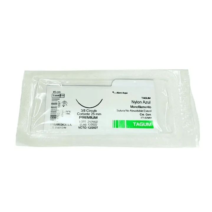 Sutura Monofilamento - Nylon Azul Tagum - Dif Calibres 2