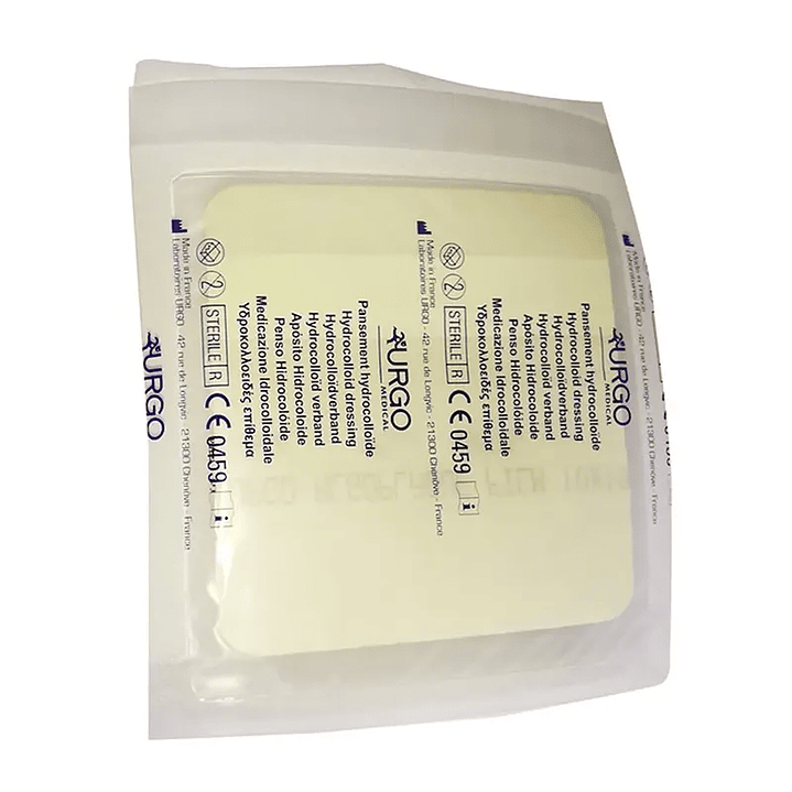  Apósito Hidrocoloide Extra Fino Algoplaque Film Thin — 10x10 cm — URGO 502832 — 3