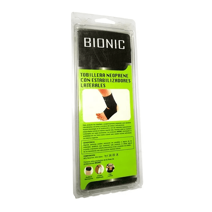 Tobillera Neoprene con Estabilizadores Laterales Bionic – Tallas 2