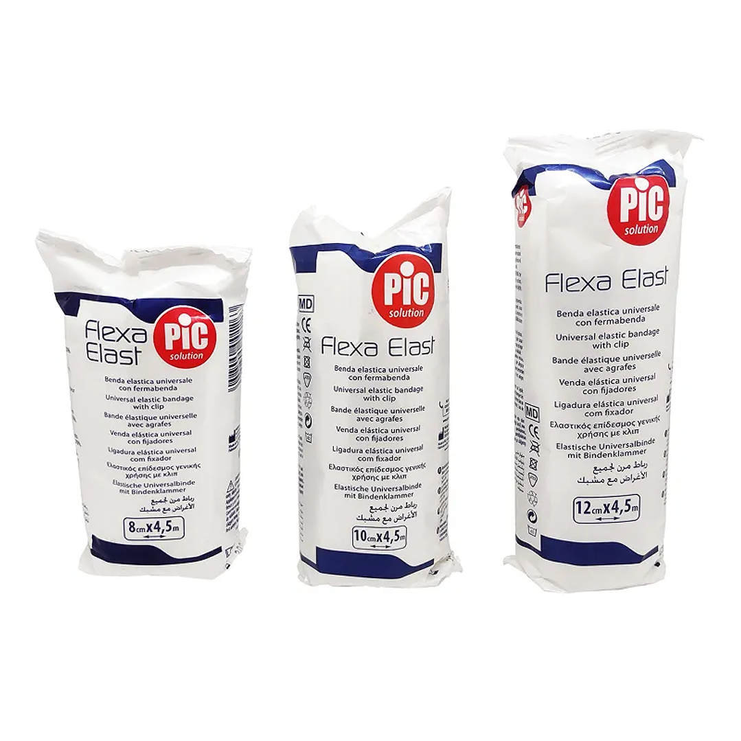 Venda Elástica Universal Blanca 4,5mt - PIC - Medidas 1