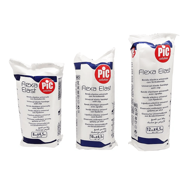 Venda Elástica Universal Blanca 4,5mt - PIC - Medidas 1