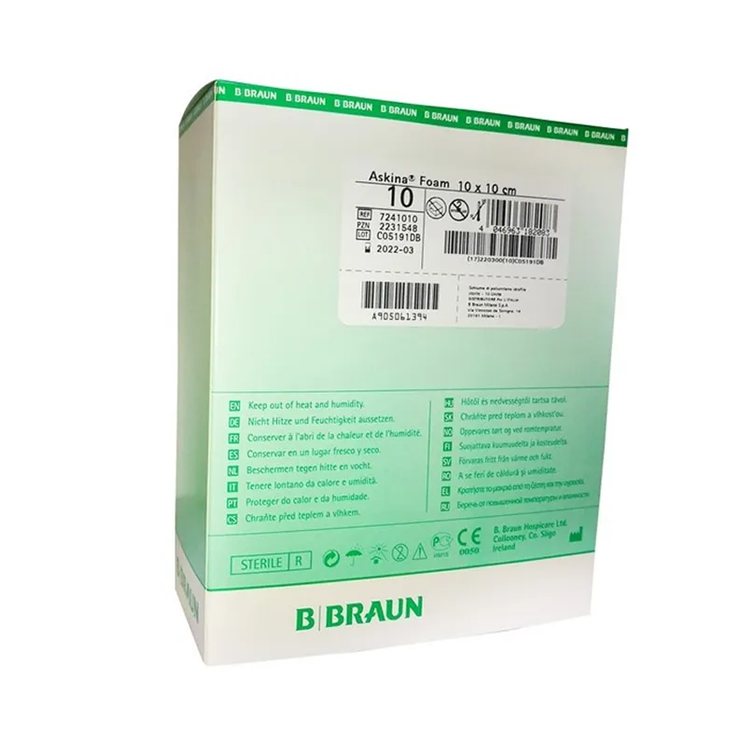 Askina Foam — Aposito Espuma Hidrofilica — Medidas 6