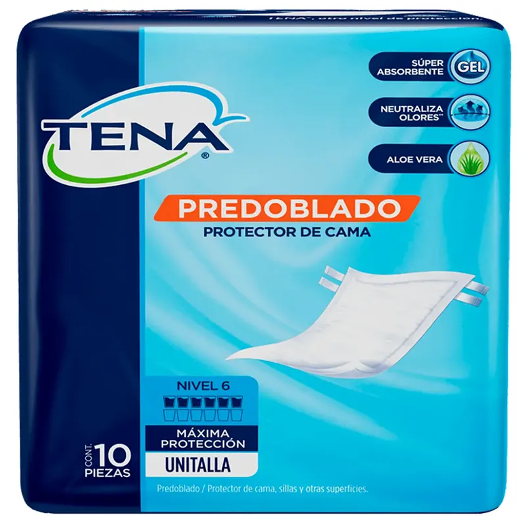 Sabanilla Predoblada Desechable Tena x10 un 2