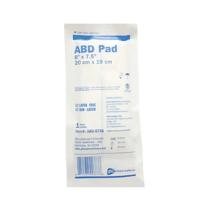 Apósito Abdominal - ABD PAD - Medidas 1