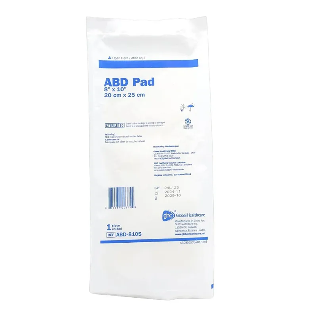 Apósito Abdominal - ABD PAD - Medidas 2