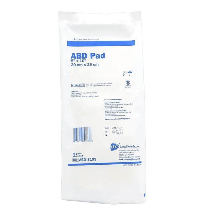 Apósito Abdominal - ABD PAD - Medidas 2