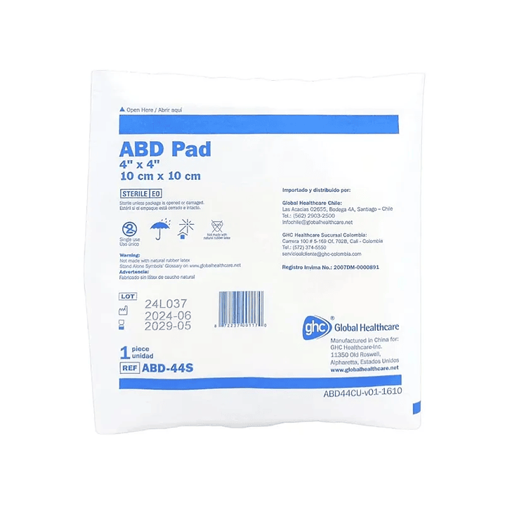 Apósito Abdominal - ABD PAD - Medidas 3