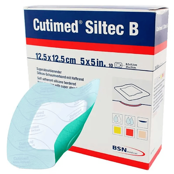 Cutimed Siltec B — Apósito Absorbente Silicona — 12.5x12.5 CM — 73284-01  1