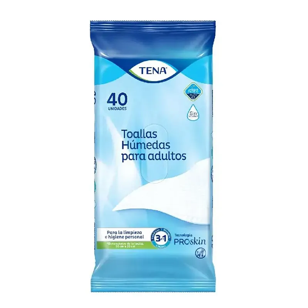 Toallas Húmedas para Adultos Tena - 40 Toallas 1