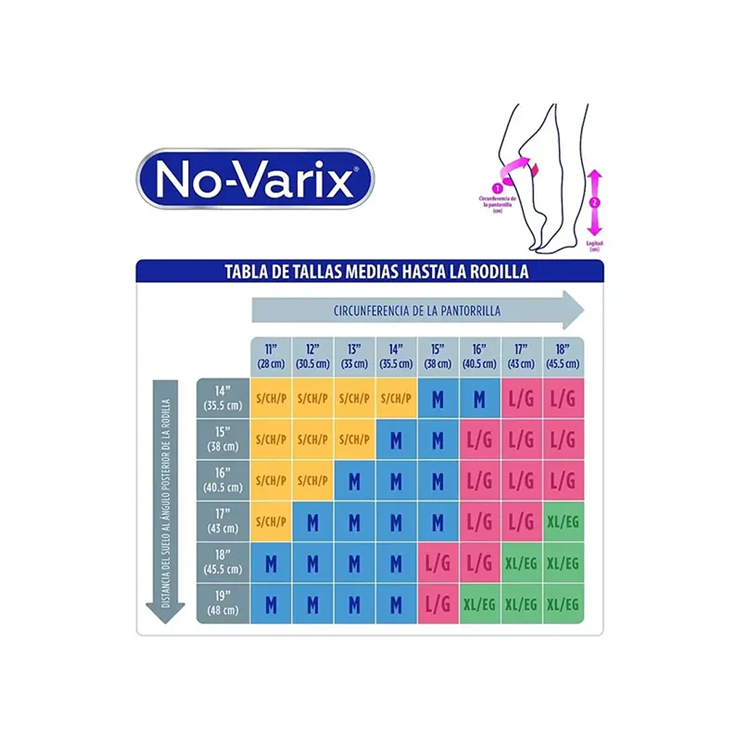 Medias de Compresión No-Varix 15-20mmHg 3