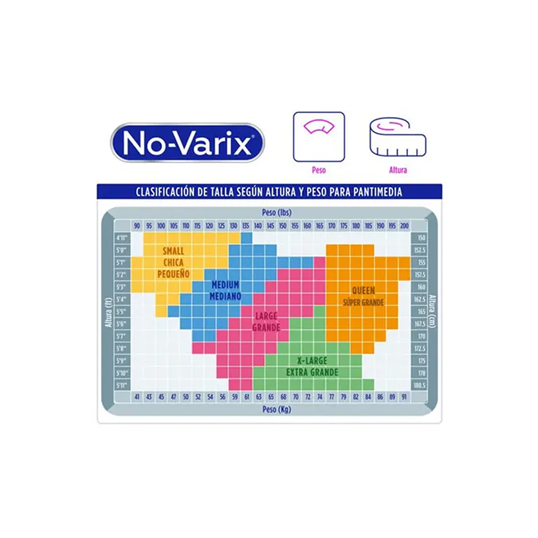 Panty de Compresión Progresiva No-Varix - 15-20mmHg 3