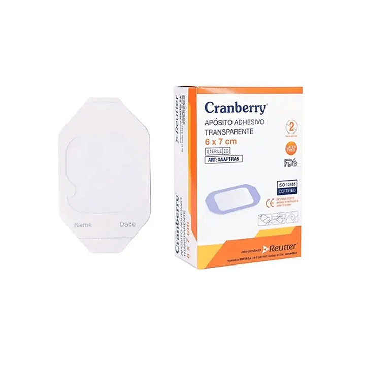 Apósito Adhesivo Impermeable Transparente — 6x7 cm — Cranberry 1
