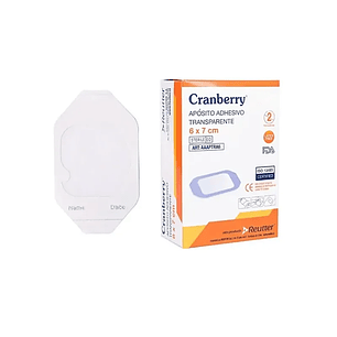 Apósito Adhesivo Impermeable Transparente — 6x7 cm — Cranberry