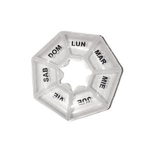 PASTILLERO CHICO 7 DIAS HEXAGONAL  NICE IDEAL REF.15864 