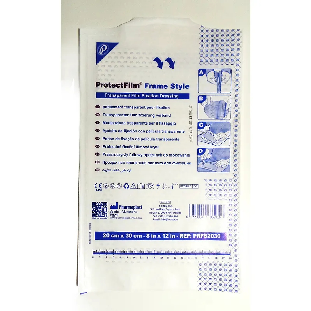 Apósito Fijación Transparente - Protecfilm - Medidas 1