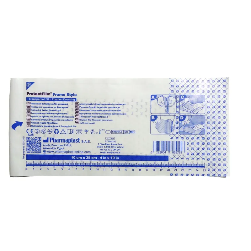 Apósito Transparente Protecfilm Fijación 10x25 cm — Pharmaplast (Ref. PRFS1025)
