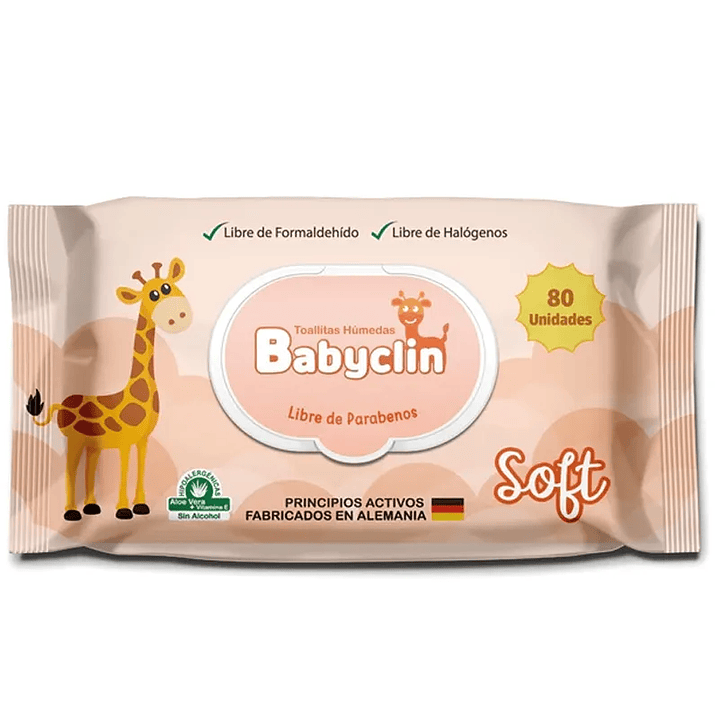 Toallitas Húmedas – BabyClin Soft – 80 Unidades  1