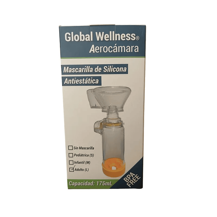 Aerocámara Adulto Con Mascarilla – 175ml 4