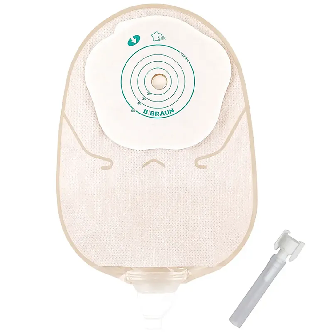 Bolsa Urostomia Flexima Uro Silk — 12-55 mm — Transparente — 44913  1