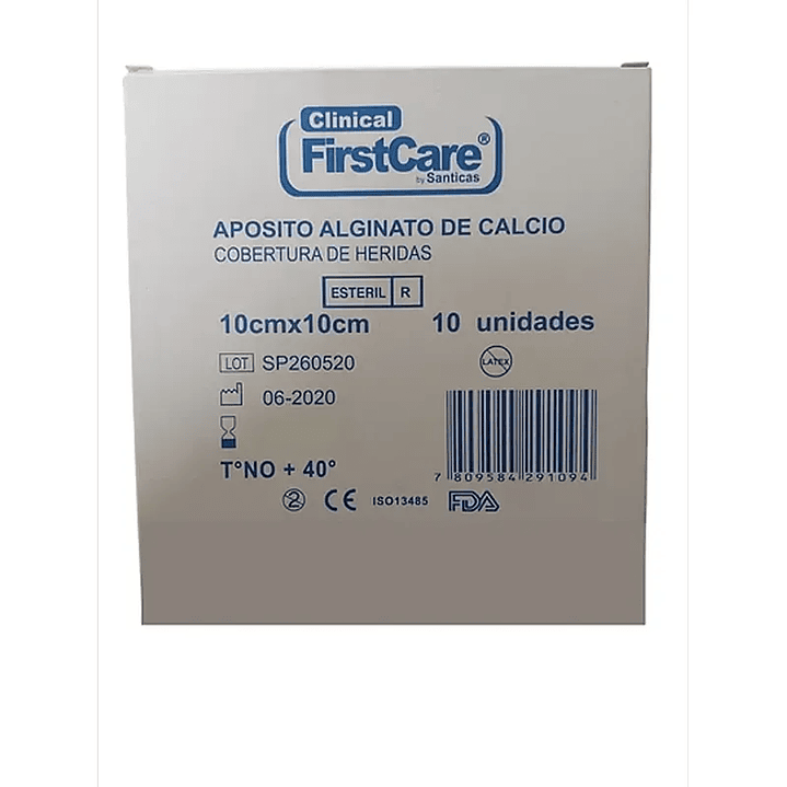 Aposito Alginato de Calcio — 10x10 cm — FIRSTCARE 1