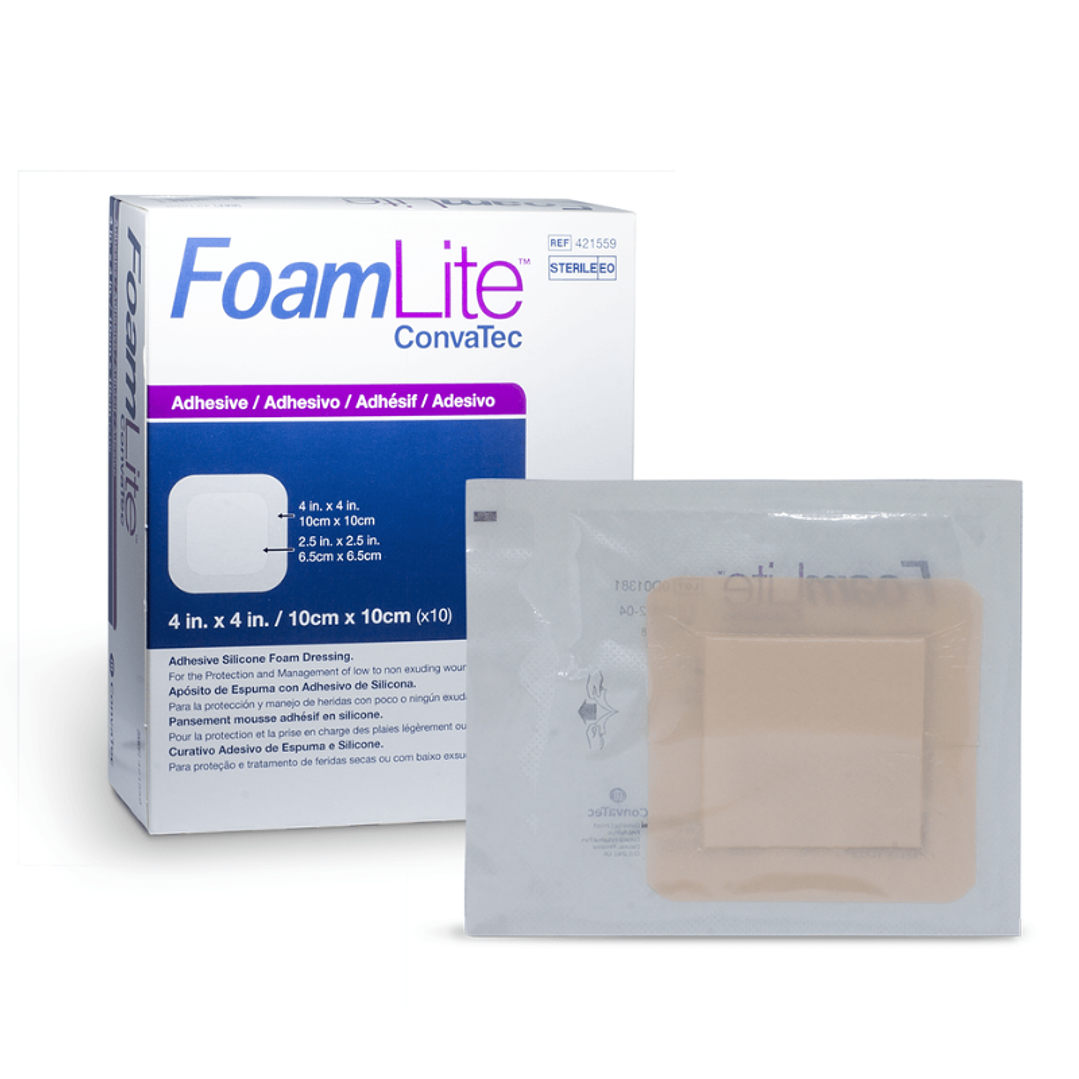  Apósito espuma adhesivo silicona — FoamLite — 10x10 cm — 421559  1