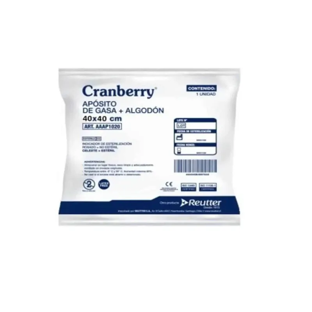 Apósito de Gasa Natural — Medidas — Cranberry 4