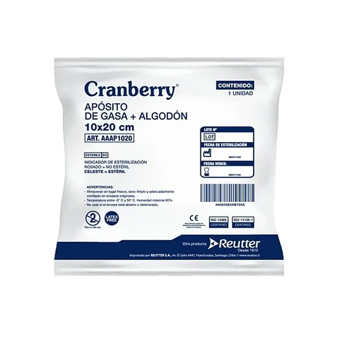 Apósito de Gasa Natural — Medidas — Cranberry 3