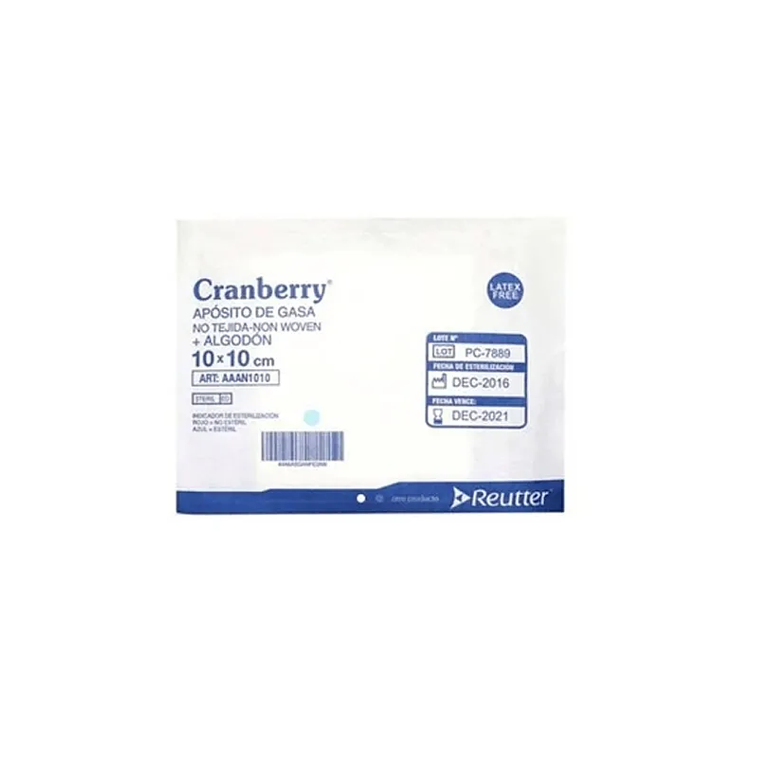 Apósito de Gasa No Tejido — Medidas — Cranberry  1