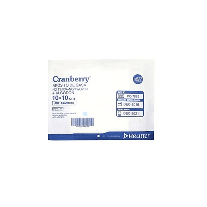 Apósito de Gasa No Tejido — Medidas — Cranberry  1