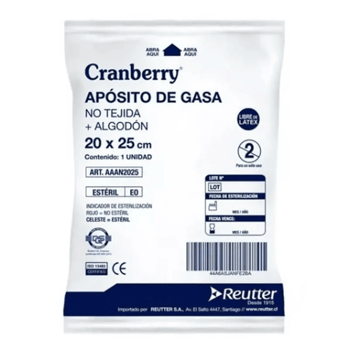 Apósito de Gasa No Tejido — Medidas — Cranberry  3