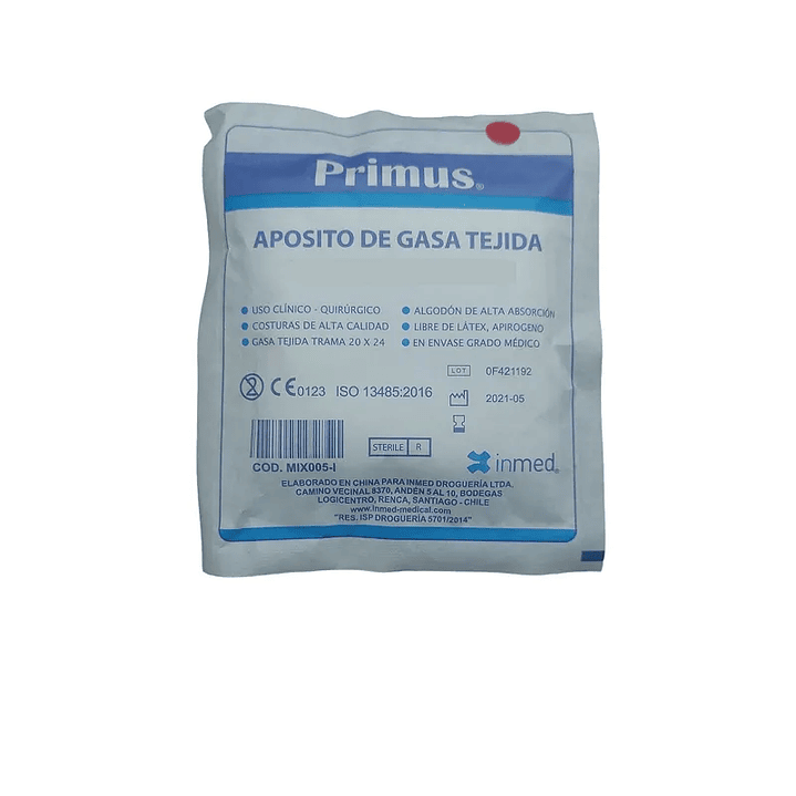 Aposito Gasa Natural — Medidas — PRIMUS 1