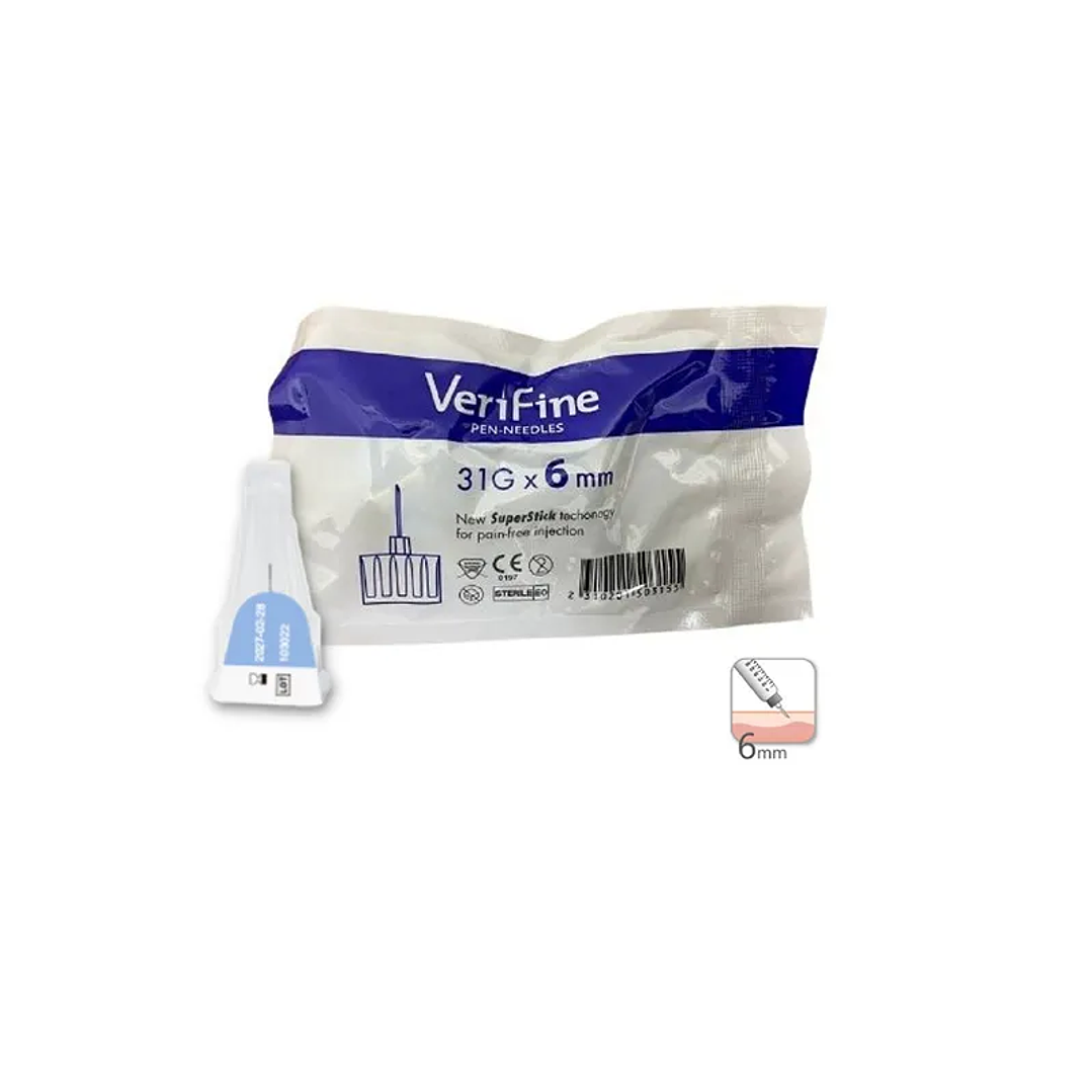 Aguja Verifine Desechable 31 G X 6 mm x 5 Unidades 1