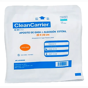 Apósito Gasa Natural - CleanCarrier - Medidas