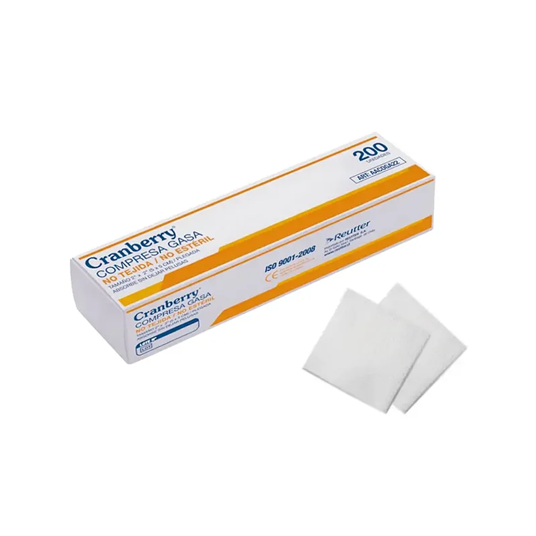 Gasa no Estéril en Galleta 5x5cm - Cranberry 1