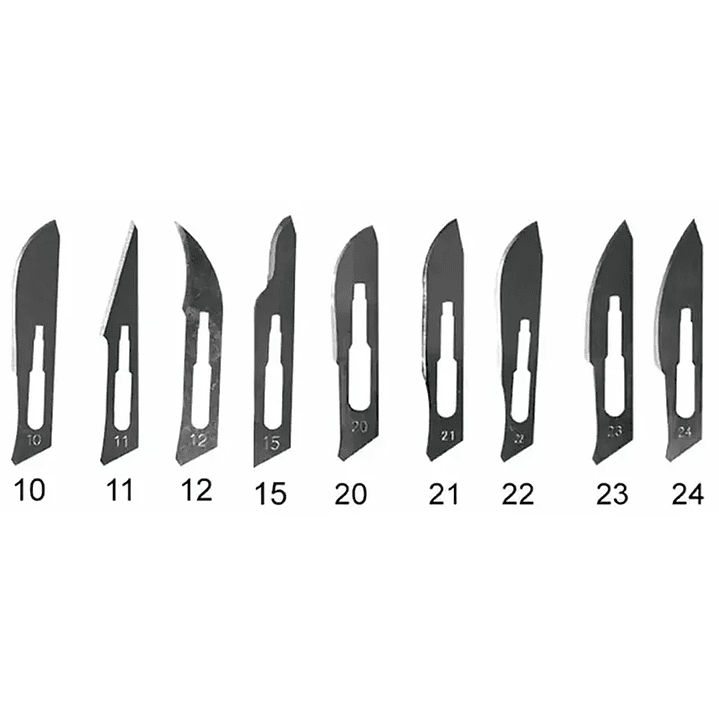 Hoja Bisturí Acero Inoxidable - Medidas 1