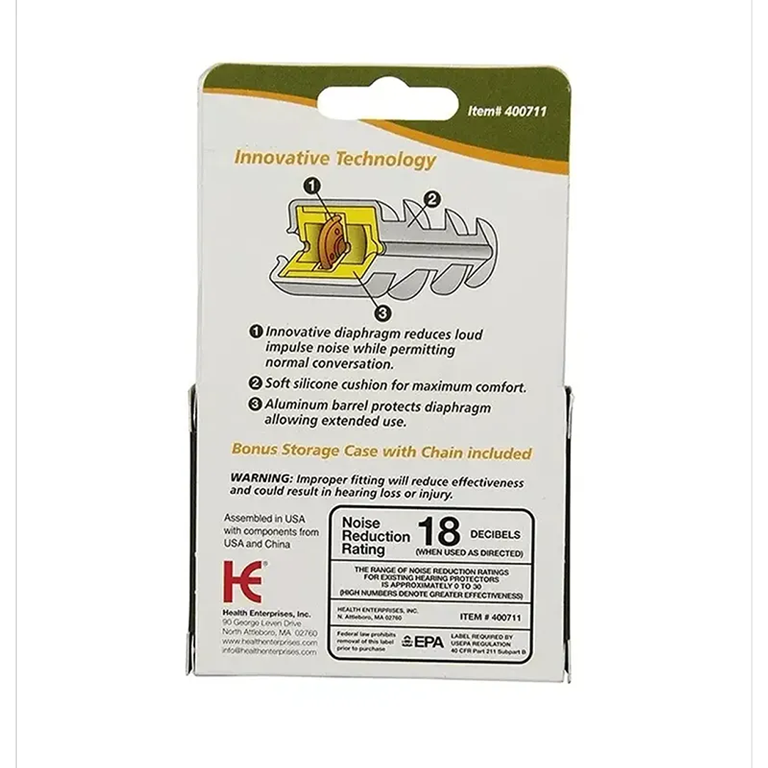 Tapón para Oídos de Silicona - Shooter´s 2