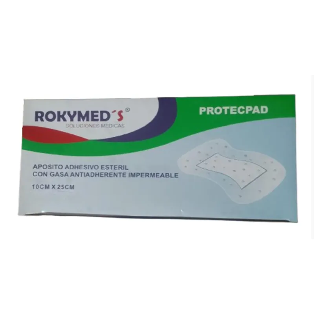 Apósito Adhesivo con Gasa Antiadherente Impermeable 10x25 cm - Rokymed´s 1