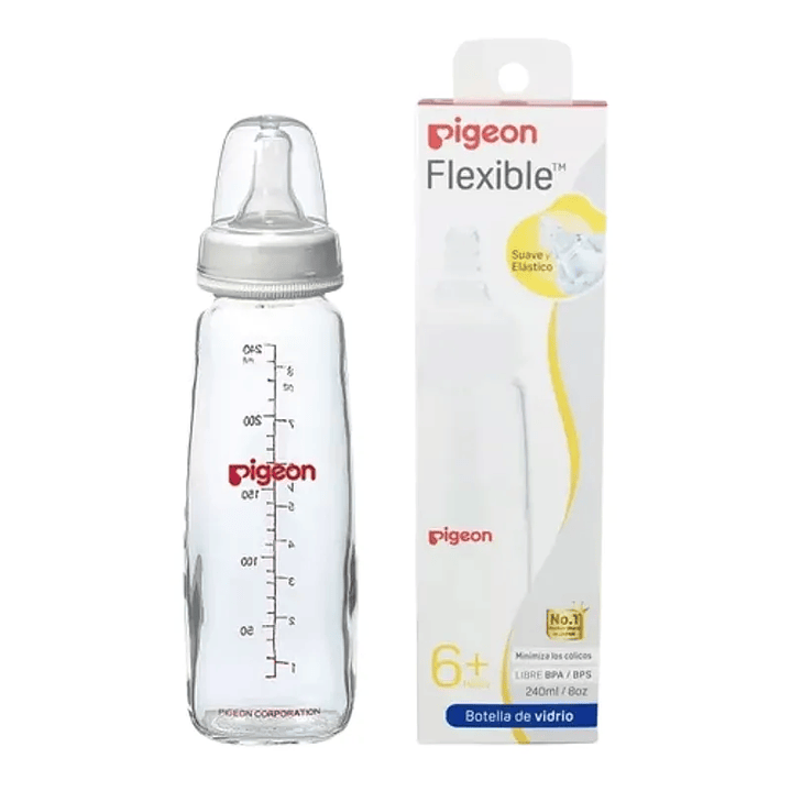 Biberón de Vidrio 240 ml - Pigeon  1