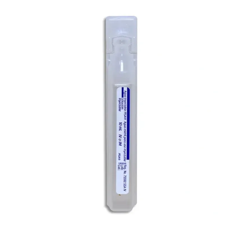 Agua Bidestilada Inyectable 10ml - Pisa