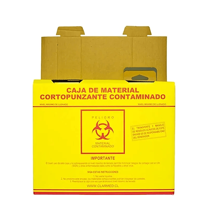 Caja Cartón Desechos Cortopunzantes Chica 1