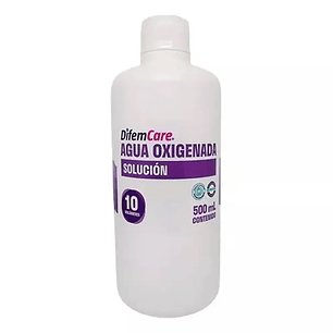 Agua Oxigenada Solución Vol. 10 — 500 mL — Difemcare