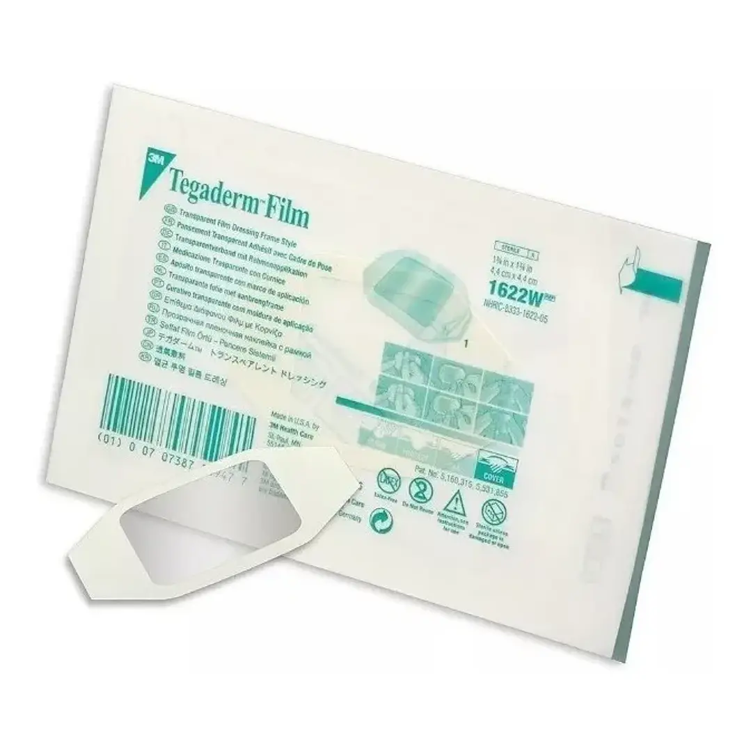 Apósito Transparente Tegaderm Film 4.4x4.4 cm — 3M (REF 1622W) 1